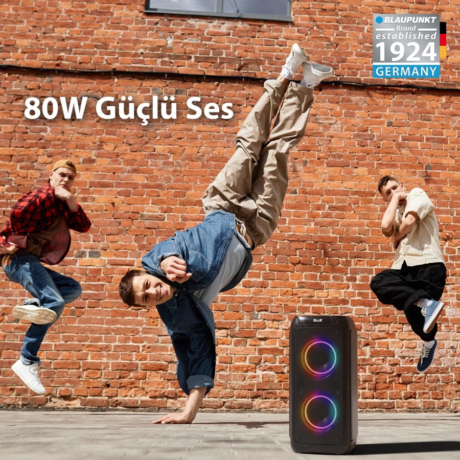 Blaupunkt PL800 Kablosuz Bluetooh Speaker Hoparlör Siyah - 6
