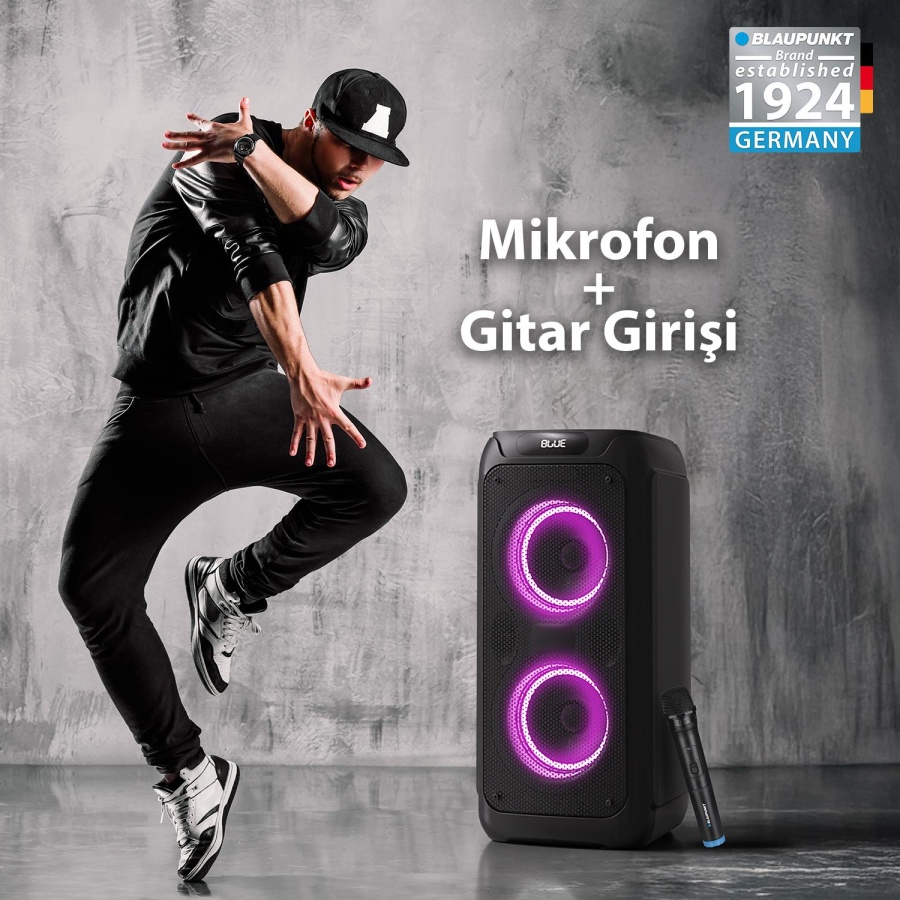 Blaupunkt PL800 Kablosuz Bluetooh Speaker Hoparlör Siyah - 8