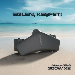 Corby Aqua Vento M3 Elektrikli 2 x 300W Deniz Scooter Siyah - 4