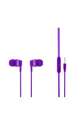 MF Product Acoustic 0090 Mikrofonlu Kablolu Kulakiçi Kulaklık Mor - 1