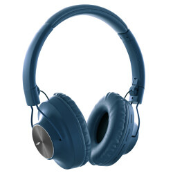MF Product Acoustic 0129 Mikrofonlu Kulak Üstü Kablosuz BT Kulaklık Açık Mavi - 1