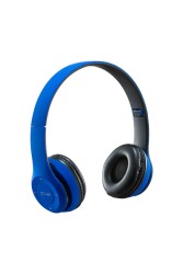 MF Product Acoustic 0131 Mikrofonlu Kulak Üstü Kablosuz BT Kulaklık Mavi - 3