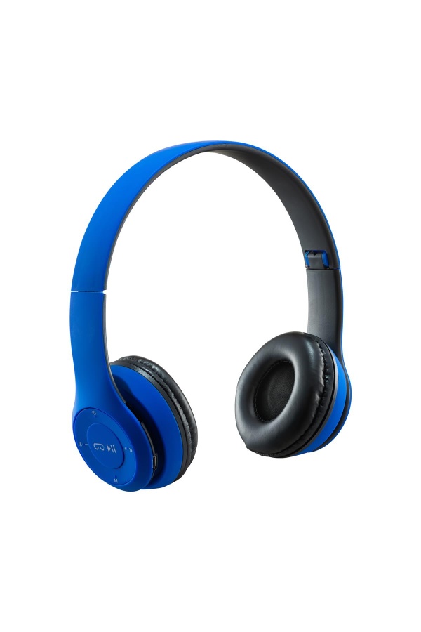 MF Product Acoustic 0131 Mikrofonlu Kulak Üstü Kablosuz BT Kulaklık Mavi - 3