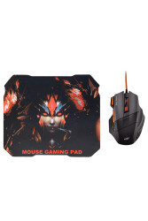 MF Product Strike 0119 Kablolu Rgb Gaming Mouse + Mouse Pad Turuncu - 1