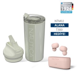 Nautica Avantajlı 2'li Set – 500 ml Paslanmaz Çelik Termos & TWS Bluetooth Kulaklık - Nautica