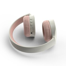 Nautica H120 Stereo Kablosuz BT Mikrofonlu Kulaküstü Kulaklık Beyaz Pembe - 2