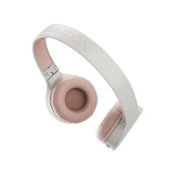 Nautica H120 Stereo Kablosuz BT Mikrofonlu Kulaküstü Kulaklık Beyaz Pembe - 3