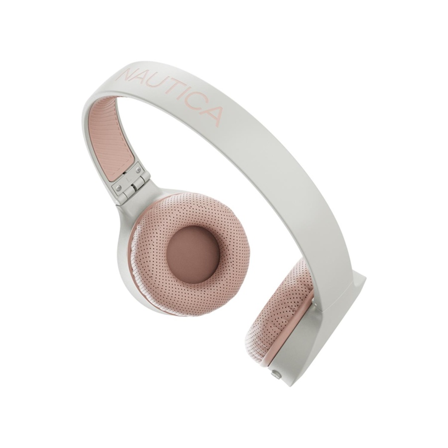 Nautica H120 Stereo Kablosuz BT Mikrofonlu Kulaküstü Kulaklık Beyaz Pembe - 3