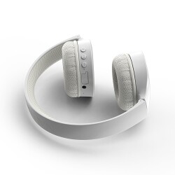 Nautica H120 Stereo Kablosuz BT Mikrofonlu Kulaküstü Kulaklık Beyaz - 2