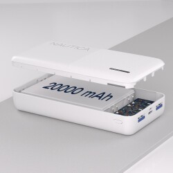 Nautica P200 20W PD 18W QC Hızlı Taşınabilir Şarj Cihazı Powerbank 20.000 mAh Beyaz - 3