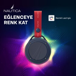 Nautica S20 Taşınabilir BT Speaker, Hoparlör, Ses Bombası Kırmızı Navy - 4