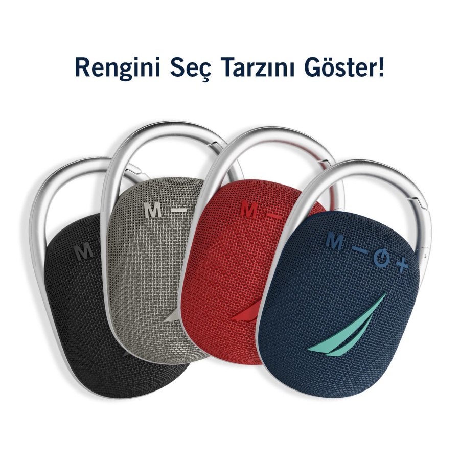 Nautica S30 Taşınabilir Şarjlı Kablosuz BT Hoparlör Siyah - 3