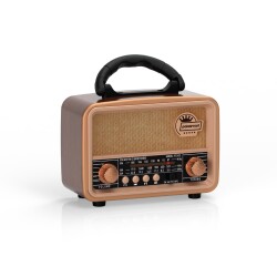 Polosmart FS103 Nostaljik Radyo Kahverengi - 1