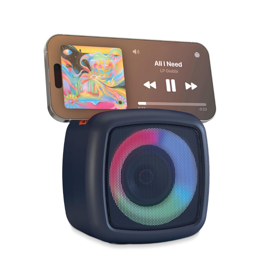 Polosmart FS81 Kablosuz Bluetooth Hoparlör 5W 1200mAh TWS Dual AUX TF USB Taşınabilir Speaker Navy - 3