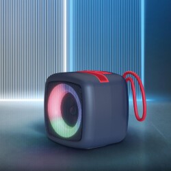 Polosmart FS81 Kablosuz Bluetooth Hoparlör 5W 1200mAh TWS Dual AUX TF USB Taşınabilir Speaker Navy - 4