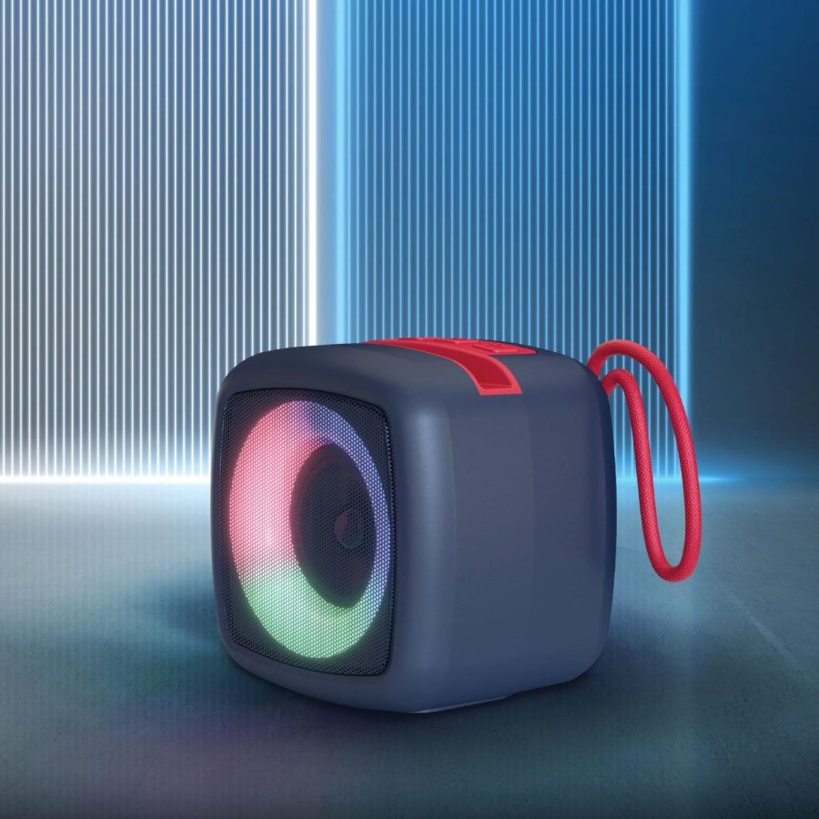 Polosmart FS81 Kablosuz Bluetooth Hoparlör 5W 1200mAh TWS Dual AUX TF USB Taşınabilir Speaker Navy - 4