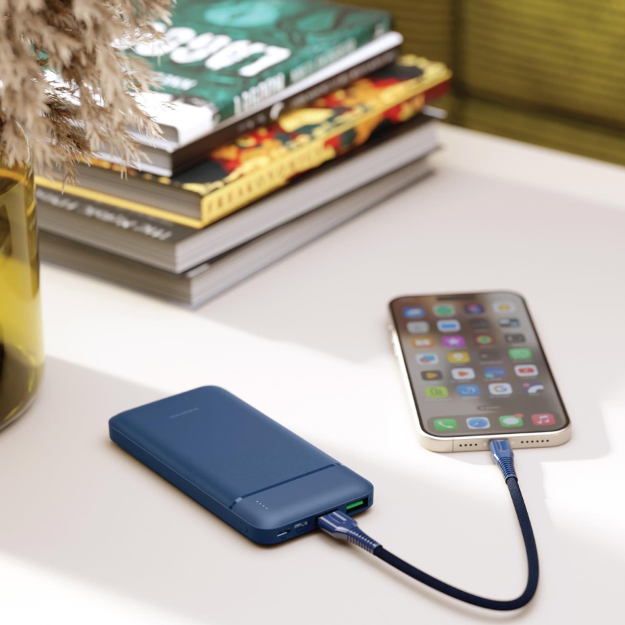 Polosmart PBS123 10.000 mAh 1 Type-C 2 USB Çıkışlı Taşınabilir Şarj Cihazı Powerbank Navy - 3