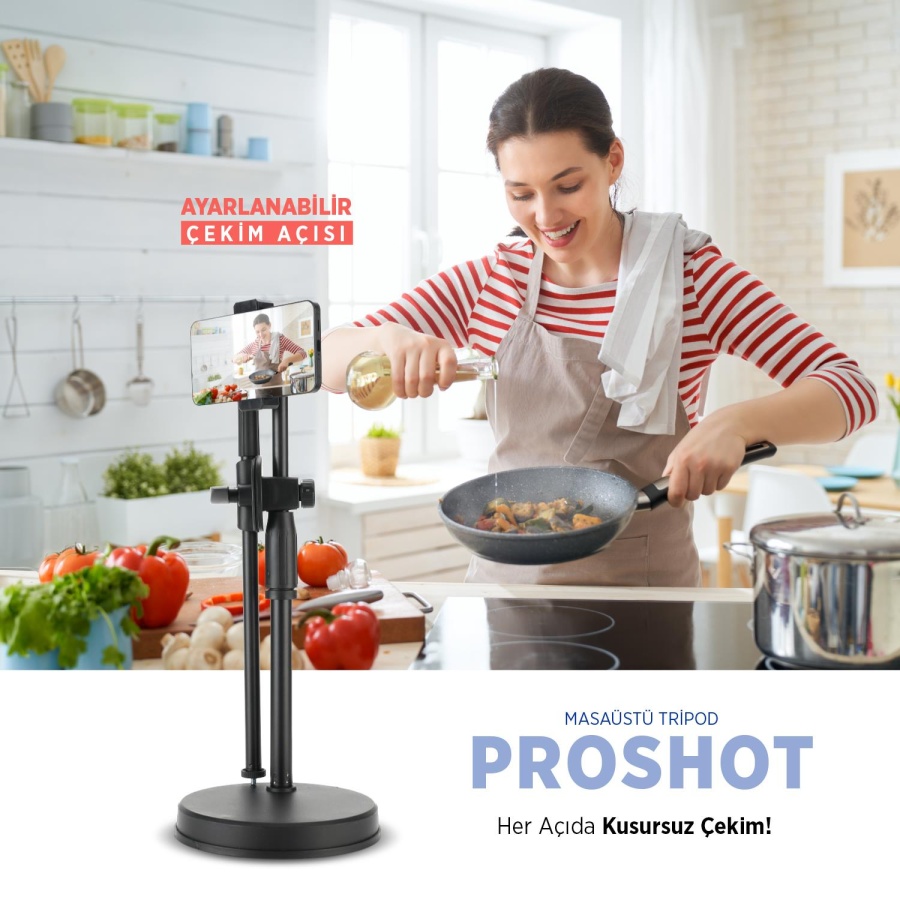 Polosmart PBS160 Masaüstü Tripod Siyah - 3