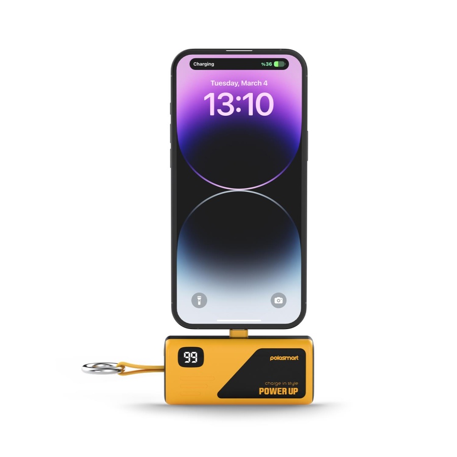 Polosmart PBS162 5000 mAh Powerbank Type-C PD 20W Hızlı Şarj Dijital Ekranlı Taşınabilir Şarj Cihazı - 4
