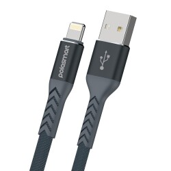 Polosmart PBS408 Lightning Şarj ve Data Kablosu 1.2 Metre Gri - 1