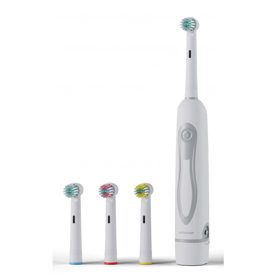 Polosmart PBS709 Pilli 4 Başlıklı IPX5 Diş Fırçası Beyaz - 1