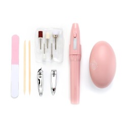 Polosmart PBS802 Pilli Manikür Pedikür Seti Pembe - Polosmart