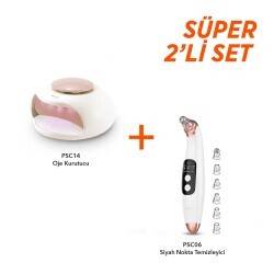 Polosmart PSC06 Siyah Nokta Temizleyici + PSC14 UV Led Işıklı Kalıcı Oje Kurutucu - 1