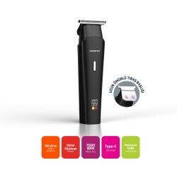 Polosmart PSC88 Şarjlı Saç Sakal Düzeltme Cihazı Siyah - 3