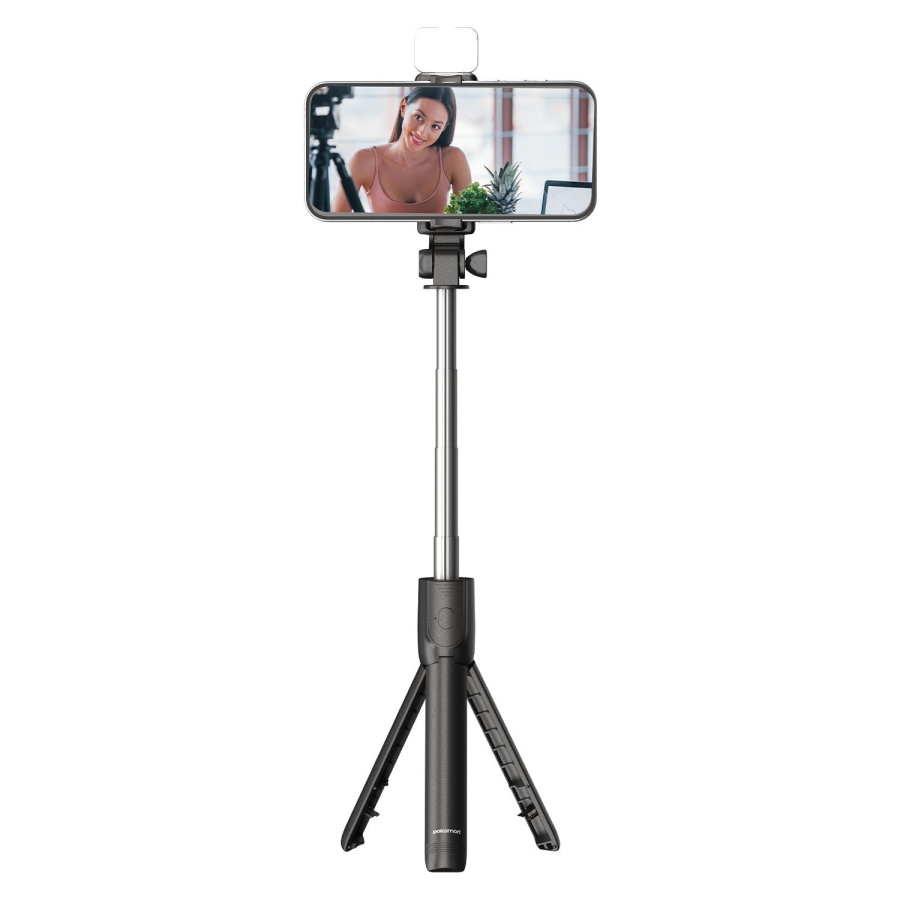 Polosmart PSM137 Işıklı Uzaktan Kumandalı Tripod Siyah - 1