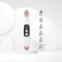 Polosmart PSR101 Siyah Nokta Temizleme Cihazı 6 Başlıklı 3 Kademeli Vakumlu Cilt Temizleme Aleti - 2