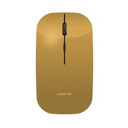 Polosmart PSWM15 Hibrit BT & Wireless Pilli Kablosuz Mouse Gold - 1