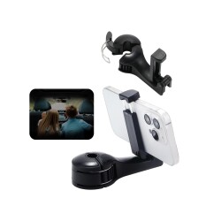 Space24 SPK08 2 in 1 Araç İçi Telefon Tutucu ve Askılık Siyah - Space24